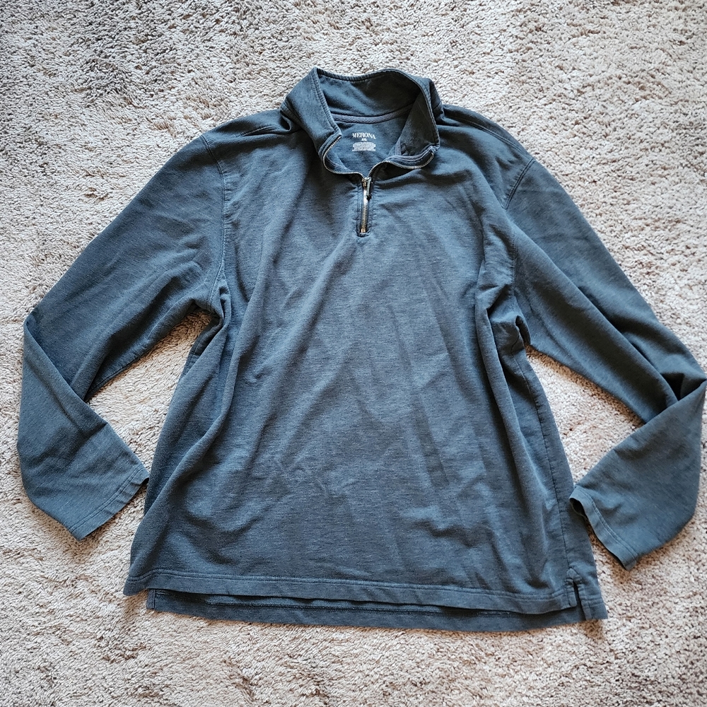 Gray Quarter zip Pullover